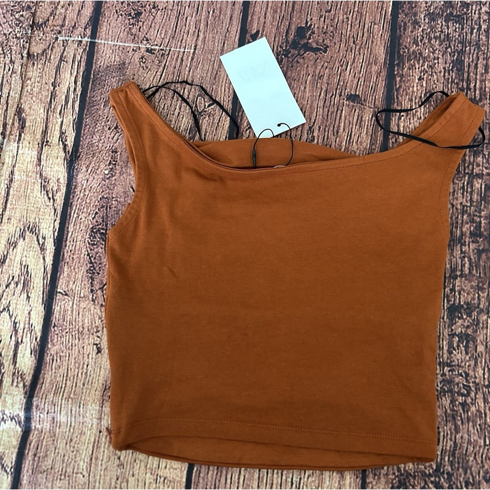 Zara Womens Draped Tank Top Small Sleeveless Flowy Casual Blouse - Picture 3 of 7